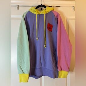 Teddy Fresh Cotton Color Block Pastel Hoodie 2.0 Unisex L 100% Cotton SHIPS FAST